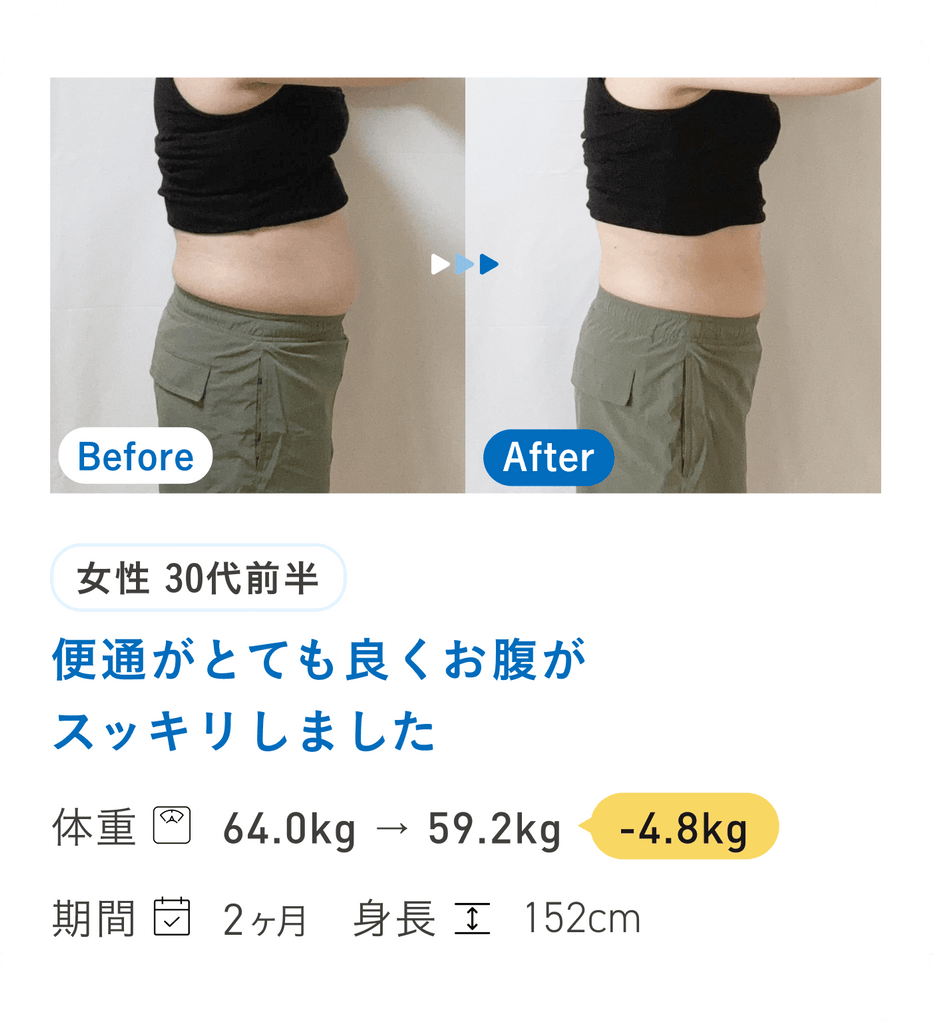便通がとても良くお腹がスッキリしました
